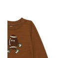 thumbnail image 3 of Garanimals Baby Boy Slub Graphic Bodysuit with Long Sleeves, Sizes 0M-24M, 3 of 3