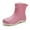 Pink, variant on AUXDIQ Rain Boots Women Short Ankle Waterproof Rain Shoes Outdoor Garden Shoes