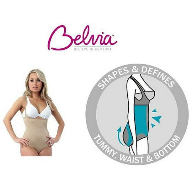 Belvia Shapewear Bodysliming Shapewear Tops Ventre Contrôle Body Shaper - Beige (Xxx-Large)