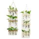 thumbnail image 5 of Maceta montada en la pared, soporte de madera para plantas, estaciones de propagación grandes de 3 niveles, decoración de soporte de madera, 5 of 5