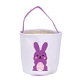 thumbnail image 2 of Decoraciones de Pascua, regalos de Pascua, adornos de Pascua, cesta de huevos de Pascua, bolsa con orejas de conejo de Pascua, cubo, bolsa de dulces para niños, bolsas de dulces Flock, 2 of 6