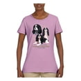 thumbnail image 2 of If It's Not a Cavalier King Charles Spaniel It's Just a Dog Gift | Womens Dog Lover Graphic T-Shirt, Light Pink, Large, 2 of 3
