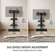 FITUEYES Universal Floor Swivel TV Base TV Stand with Mount for 32-65 Inch Samsung TCL Apple Vizio TVs