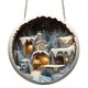 thumbnail image 2 of Round Acrylic Christmas Decorations Reindeer Hanging Sign Festive Wall Decorations, 2 of 6