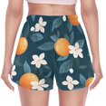 thumbnail image 3 of FORMRS Womens Swim Shorts Mesh Liner Quick Dry Casual Beach Board Bottom with Pockets, Sizes S-2XL, Oranges Pattern, 3 of 9