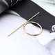 thumbnail image 4 of Pinza de pelo de latón JAMW accesorios minimalistas dorados para el cabello dorado, 4 of 5