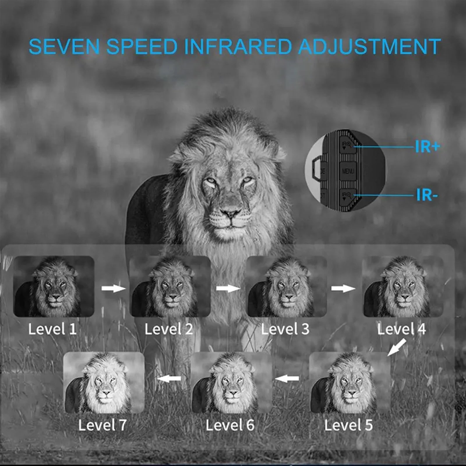 800M Night Vision Goggles IPS 5K Ultra High Definition 10X Digital Zoom Infrared Binoculars Telescope for Camping