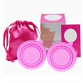 thumbnail image 1 of Menstrual Cup Soft Silicone Women Menstrual Cup Elastic Reusable Period Cup for Body Care S 6.2x4.3cm / 2.44x1.69in, 1 of 5