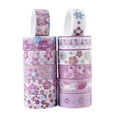 thumbnail image 5 of Trilenars 12 Rolls Washi Tape Set, Decorative Masking DIY Tape, Hot Stamping Washi Tape For Arts DIY Crafts Journal Supplies Scrapbook Card Gift Wrapping, 5 of 9