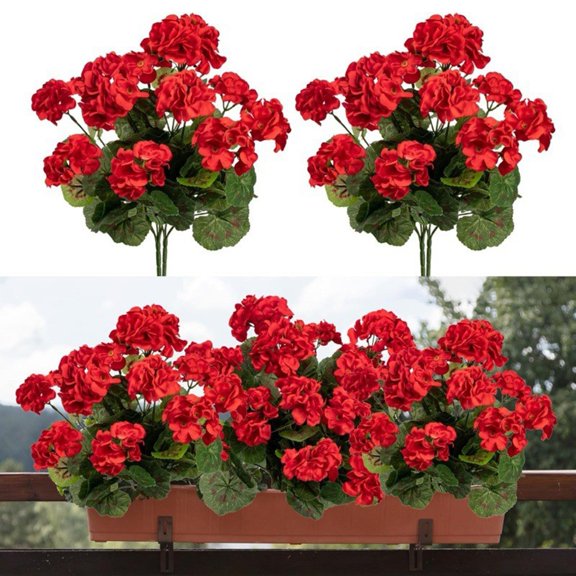 ZenCart Artificial Begonias Bunch Reusable Wedding Party Decor Faux Flowers Fake Begonia Flowers for Home Interior Garden Porch Decoration