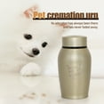 thumbnail image 2 of Arcticwind Pet Cremation Urns for Dog and Cat Ashes, Memorial Paw Print Urn, Stainless steel, To commemorate your pet friend, Matte Gold, 2 of 6