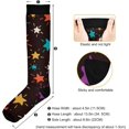 thumbnail image 3 of GZHJMY Star Compression Socks, Women Men Long Stocking (20-30mmHg), Travel Knee High Stockings for Athletic Sports,Running,Cycling,Nursing, 3 of 7