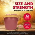 thumbnail image 3 of Little Giant 11 Gal Heavy Duty Farm Bucket Poly/Rubber Flex Tub w/Handles, 3 of 7