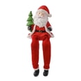 thumbnail image 4 of Figura de Papá Noel sentado de resina con árbol de Navidad, regalo coleccionable de recuerdo Árbol de sujeción a la izquierda, 4 of 9