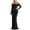 Black, variant on Women's Dress for Women Off-Shoulder Long Maxi Evening Gown with Sheer Mesh Insert for Flowy and Versatile Everyday Wear Black S