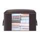 thumbnail image 3 of Organizador Bolsa de almacenamiento de ropa de gran capacidad, plegable para edredón (café Likrtyny Libre de BPA, 3 of 9