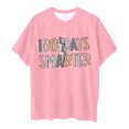 thumbnail image 4 of LUOGENLI Spring T Shirts Valentine's Day for Girls 10-12 Trendy Children Fashion Casual Print Round Neck Loose Short Sleeve T Shirt Top Girls St. Patrick's Day T Shirts Size 7-8 Yellow 8-9 Years, 4 of 4