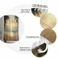 thumbnail image 5 of 54x78 Inch Shower Curtain Decorative Summer Coastal Beach Bathtub Bath Curtains Fabric Waterproof Bathroom Decor Coastal Ocean Tropical Palm Tree Small Stall Shower Curtain Set with 12 Hooks, 5 of 6