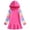 Hot Pink, variant on NAISIBABY Casual Dress for Girls, Fashion Colorful Long Sleeve Peplum Ruffled Hooded Sweatshirt Dress Purple 6-7T