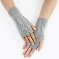 thumbnail image 3 of Ladies Warm Knit Fingerless Gloves Convertible Mittens Fashion Flowers Gloves Mittens Toddler Mittens for Women Cold Weather Insulated Gloves Mitten Mittens for Women Cold Weather Heated Gloves, 3 of 5