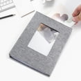 thumbnail image 3 of AllWays Plaza Small Photo Album 4x6 holds 100 Photos 2 Pack, Mini Baby Photo Album Linen Cover for Gifts Wedding Family, Grey, 3 of 12