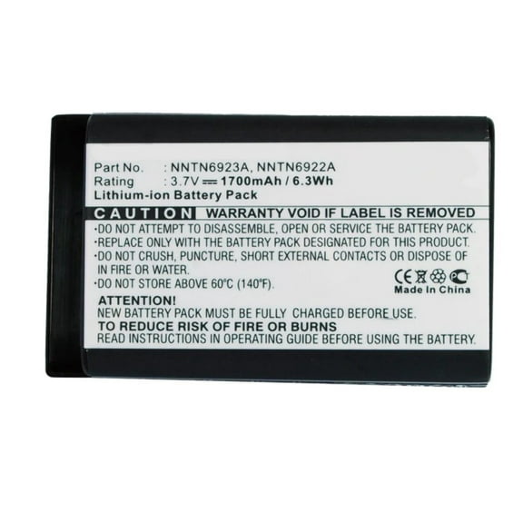 Batteries N Accessories BNA-WB-L8021 2-Way Radio Battery - Li-ion, 3.7V, 1700mAh, Ultra High Capacity Battery - Replacement for Motorola NNTN4655, NNTN4655B, NNTN6923A, SNN5705C, SNN5705D Battery