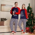 thumbnail image 3 of GYRATEDREAM Family Christmas Pjs Matching Sets Reindeer and Snowflake Patterned Sleepwear Xmas PJS Set for Couples and Kids Jammies Loungewear Set for S(Dad) Blue, 3 of 8
