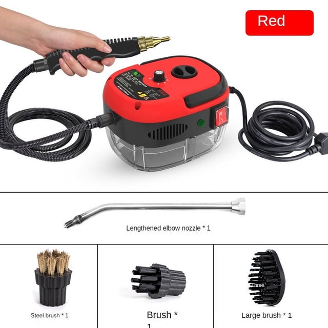 Limpiador de Vapor Multifuncional Portátil de Mano 110V/220V de Alta Temperatura Limpieza de Vapor para Aire Acondicionado Cocina Cofre Auto