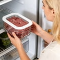 thumbnail image 5 of Stackable Deli Meat Container with Drainage Groove and Silicone Lid, Clear Refrigerator Storage Containers for Lunch Meats, Cold Cuts, Bacon, Cheese, BPA Free - 4 Layer, 5 of 9