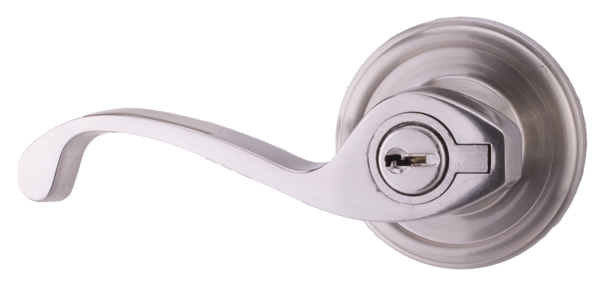 Weslock 640KLh Calais Left Handed Keyed Entry Door Lever Set Nickel