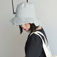 thumbnail image 2 of EnJoCho Fall Hat for Women Fisherman Hat Summer Visor Simple Casual Hat Trimmed Basin Hat Foldable Washed Cloth Hat, 2 of 9