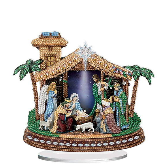 Diamond Art Painting Ornament, Angel Faith DIY Desktop Decorations, Special Shape Diamond Art, Suitable for Home Decoration Ornaments and Gifts