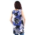 thumbnail image 3 of NEW Blue Blush Womens Size 8 V-Neck Floral Print Tank Blouse, 3 of 3
