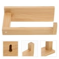 thumbnail image 2 of Dayesque Bamboo Bathroom Tissue Holder Wall Mounted Toilet Paper Holder No Drill Bathroom Tissue Holder For Bathroom Kitchen Washroom, 2 of 8