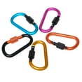 thumbnail image 6 of Cheers.US Carabiner Clip Aluminum D-Ring Spring Loaded Gate Small Keychain Carabiners Clip Set for Outdoor Camping Traveling Mini Lock Hooks Spring Snap Link Belt Key Chain Accessories, 6 of 6