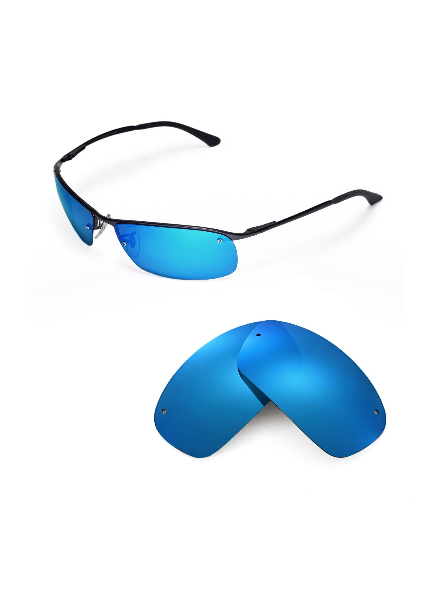 Walleva Ice Blue Polarized Replacement 