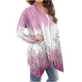 thumbnail image 2 of DDAPJ pyju Lightweight Cardigans for Women 2023,Open Front Drape Cardigan Gradient Floral Print Boho Kimono Casual Long Sleeve Holiday Coats Fall Winter Mid-Length Thin Jacket, 2 of 6