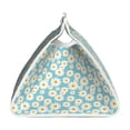 thumbnail image 3 of Lsque Daisy Floral A Printed Long Tissue Box Cover Holder, Facial Paper Organizer Dispenser,Triangle with Bottom Belt, PVC Leather Decorative Organizer, 3 of 9
