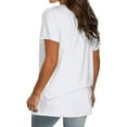 thumbnail image 5 of TEMOFON Womens Plus Size Tops Short Sleeves V Neck Summer Shirts Loose Fit Tee Shirts Basic Tunic Fashion T-Shirts for Women, 5 of 6