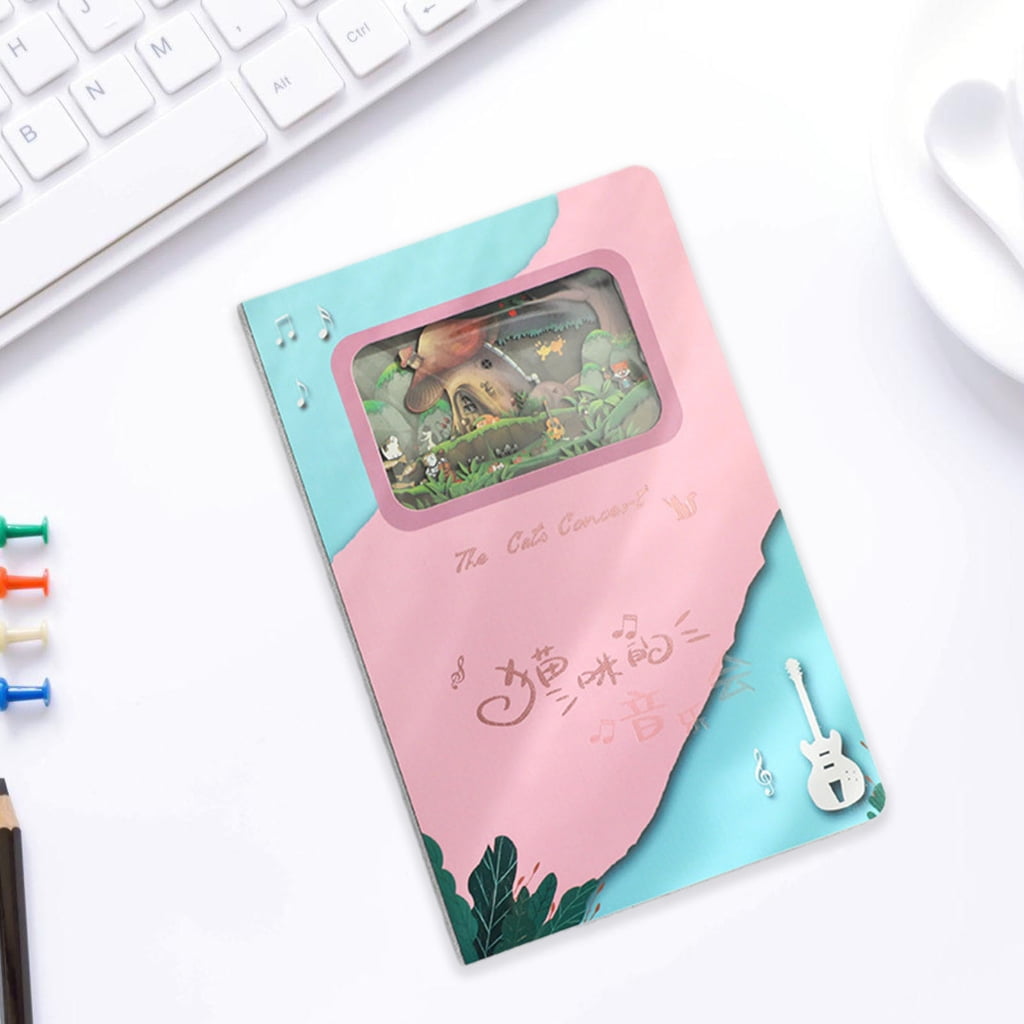 Cats Music Concer Notebook for Writing Drawing Noting, 120 Pages Gridded Journal