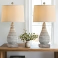 Oneach Farmhouse Table Lamps Set of 2 for Bedroom Living Room