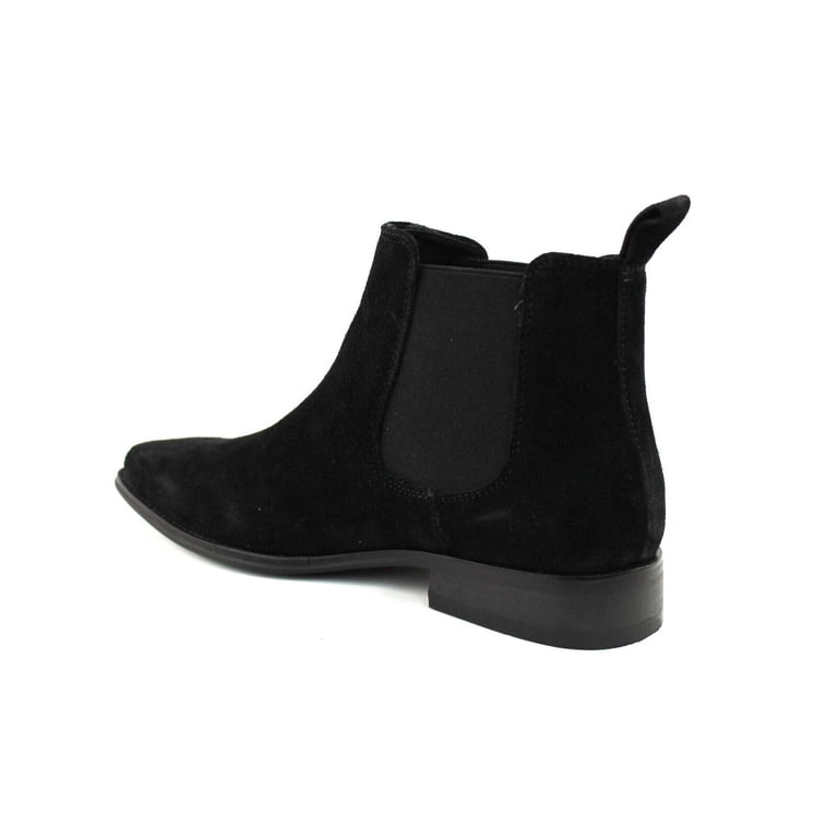 J.Crew Men\'s Black Leather Chelsea Boots Almond Toe Pull On Ankle Boots Sz 10 J.CREW Black Ankle Boots for Men for Sale | Shop New & Used  main image 4