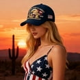 thumbnail image 7 of Eagle & Liberty,United States 250th Anniversary Hat USA 250th Anniversary Hat Adjustable Printed Patriotic Baseball Cap for Men Women（Red）, 7 of 7