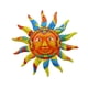 thumbnail image 5 of Decoración de pared de metal con cara de sol para interiores y exteriores, estrella de la luna del sol, decoración de pared para colgar en metal y vidrio, para exteriores, sala de estar, dor, 5 of 5