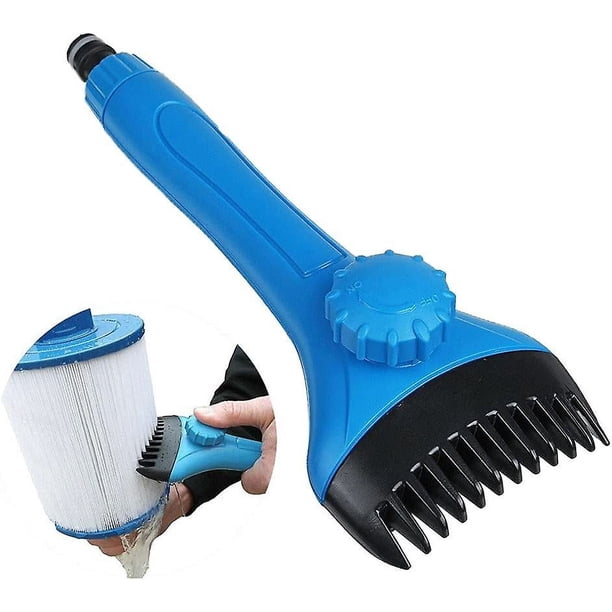 Limpiador de cartucho de filtro de piscina, limpiador de boquilla de filtro de mano para bañera de hidromasaje, piscina, Spa, filtro limpio, accesorios de limpieza de estanque