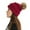 Red, variant on Idoravan Beanie Hats for Women Winter, Womens Winter Knitted Beanie Hat with Faux Pom Warm Knit Skull Cap Beanie for Women Beige