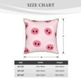 thumbnail image 4 of Kll Cute Pig Nose Decorative Throw Pillow Covers Velvet Soft For Couch Sofa Bedroom Living Room Outdoor -18"X18", 4 of 8