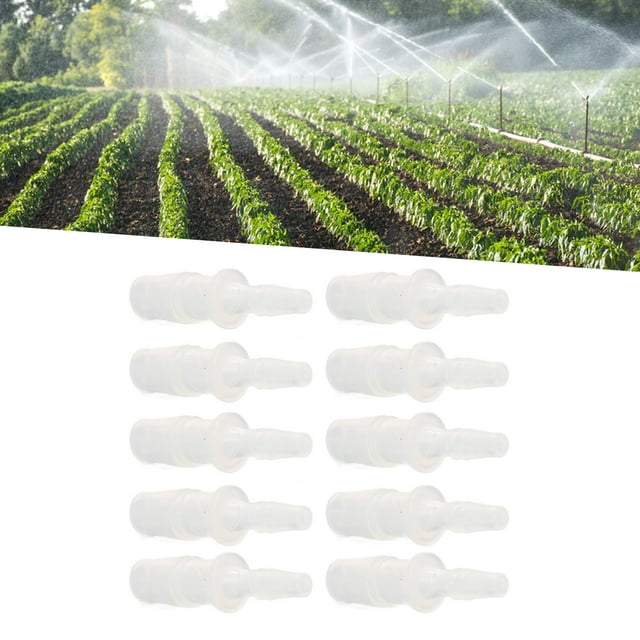 Reducing Straight Union Connector, 10Pcs Hose Barb Reducer Fitting,Reducing Straight Union Connector,PP Aquarium Air Pump Adapter, Hosepipefitting