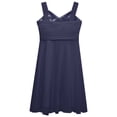 thumbnail image 4 of Manyakai Kids Flower Girl Wedding Dresses Sleveless Pageant Party Gowns A-Line Swing Summer Dress Navy Blue 6, 4 of 5