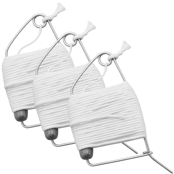 AirFly Blue Crab Trap Throw Line Kit - 30ft Cotton Hand Lines with Heavy Sinkers, 3 Pack